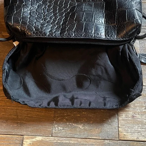 Carlos Falchi Croc Embossed Mini Square Crossbody🖤 - Picture 14 of 14